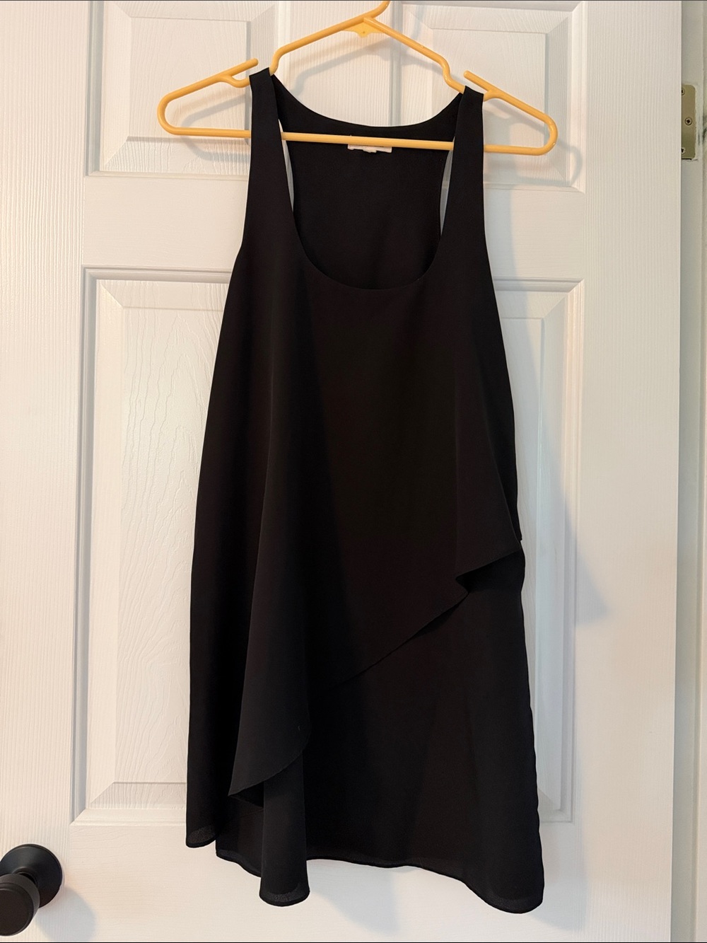 silence + noise Black Layered Sleeveless Mini Dress